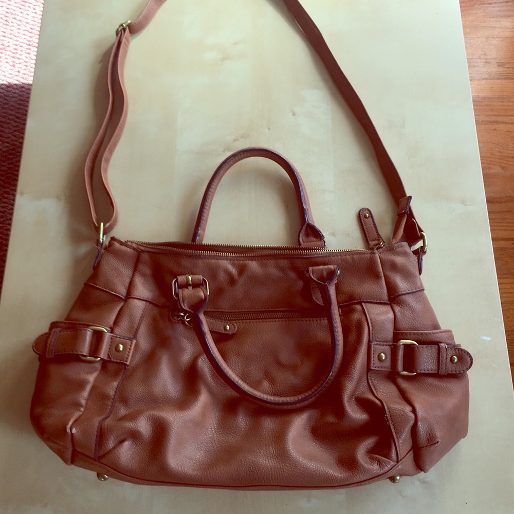 Cross body brown purse